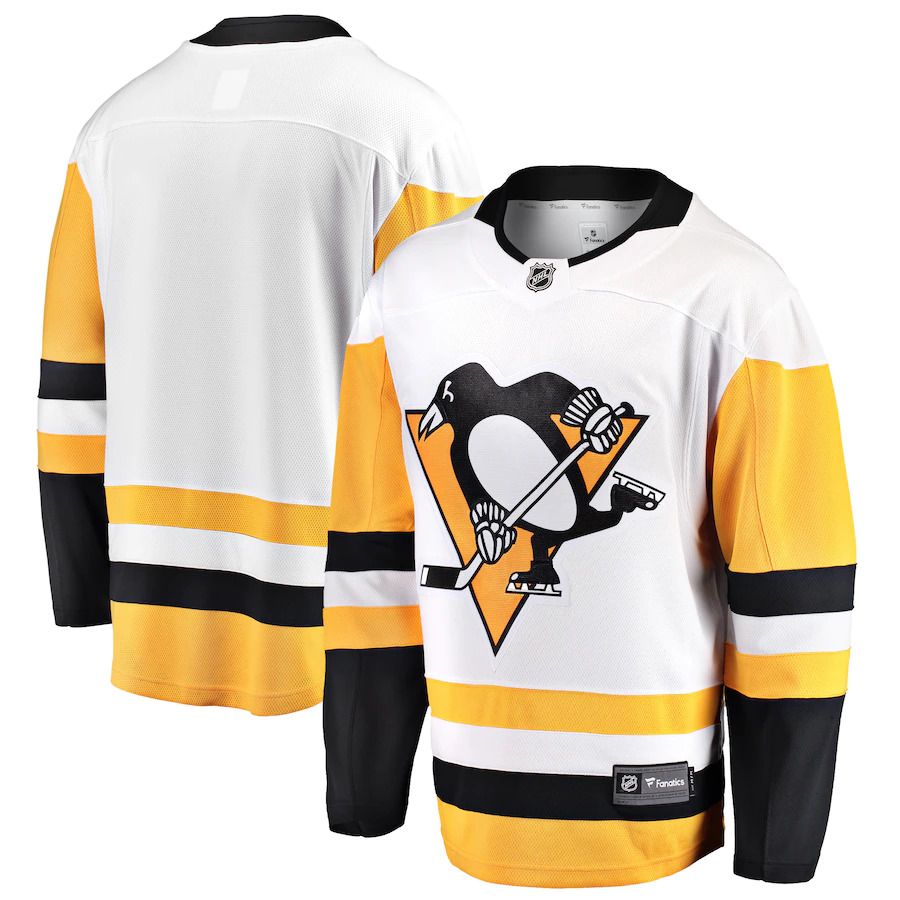Men Pittsburgh Penguins Fanatics Branded White Breakaway Away NHL Jersey->pittsburgh penguins->NHL Jersey